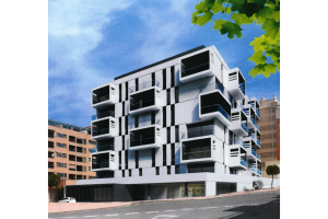 Imagen virtual del futuro bloque junto al barrio de Los Angeles.