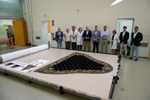 Acto del levantamiento del depósito del manto de la Virgen de las Angustias.