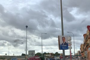 Cartel electoral en Vera.