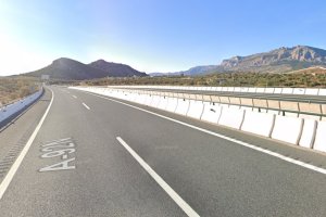 Imagen de archivo de la A-92N a su paso por el término municipal de Vélez Rubio.