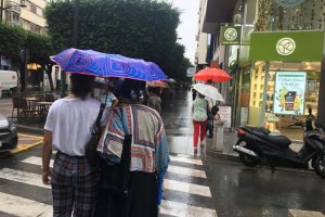 La lluvia llega a Almería en pleno mes de mayo.