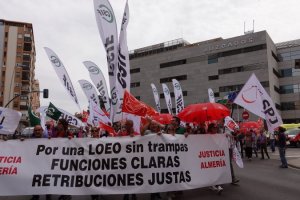 Manifestación de funcionarios en Almería