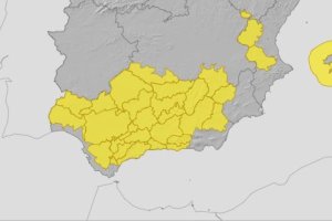 Toda Andalucía, prácticamente, esta hoy en alerta amarilla.