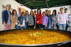Vázquez y Crespo, durante la visita a El Alquián.