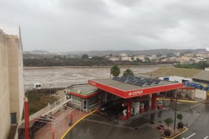 El Río Almanzora, a su paso por Cuevas del Almanzora.