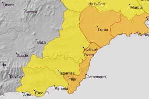 Mapa con los avisos de la AEMET para el martes.