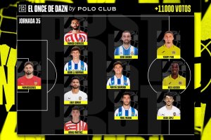 La alineación elegida por DAZN el pasado fin de semana sin Lázaro Vinicius.