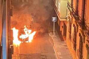 Imagen del incendio captada por un vecino.