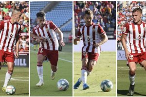 Petrovic, Gaspar Panadero, Iván Balliu y Maras desean toda la suerte del mundo al equipo de Rubi.