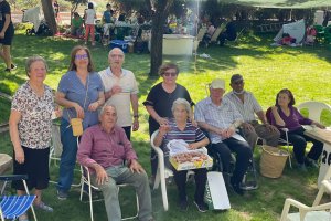Vecinos de Abla en el Parque Municipal ‘La Merendica’.
