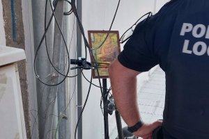 Foto de Franco en el patinete.