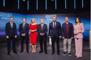 Imagen del debate electoral en Castilla-La Mancha