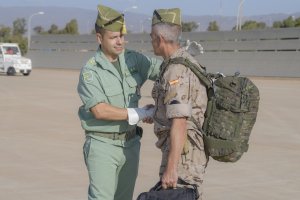 El teniente coronel Olivares y el subteniente Alcón
