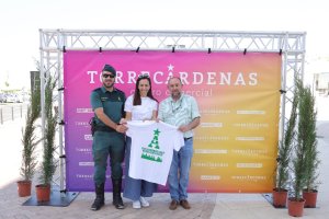 Agente del Seprona, Nadia Fernandes, y Jorge Matías Moreno.