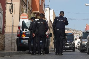 Policía Nacional en La Chanca