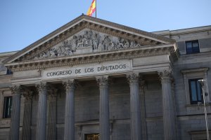 Exterior del Congreso de los Diputados.