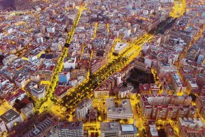 Panorámica del Paseo de Almería.