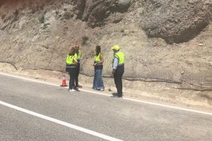 Visita de la delegada a las obras en la vía autonómica.