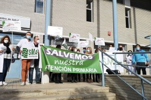 Una de las protestas del SMA en Almería por la situación de la Atención Primaria.