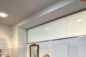 María Ortiz en su gabinete psicológico de referencia en la ciudad de Almería.