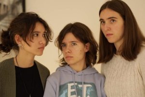 Tres alumnas del IES Carmen de Burgos de Huércal, protagonistas de esta historia.