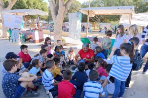 Moisés Palmero, educador ambiental, en la pasada Feria de las Asociaciones en El Ejido.