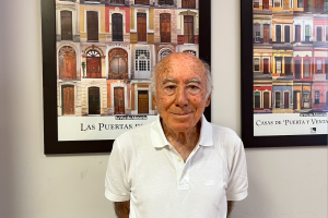 Miguel Guerrero Antequera, en la redacción de LA VOZ. 