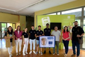 Algunos de los participantes en los proyectos Erasmus del instituto.