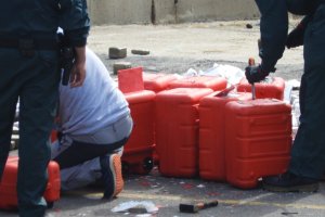 Hachís en petacas de combustible