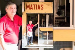 Matías en la puerta del bar que regentó desde 1978 a 2017 en el tramo sur de la calle de la Reina.