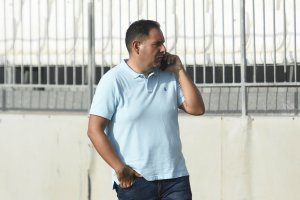 Agustín Sánchez, en su etapa en el Almería.