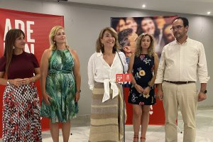 Comparecencia de la ministra Raquel Sánchez esta tarde en Almería.