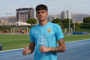 Bruno Iribarne en el entrenamiento de este domingo.