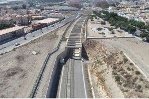 Primera fase de las obras del soterramiento