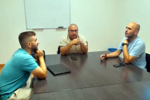 Reunión de trabajo en el Ayuntamiento de Huércal-Overa.