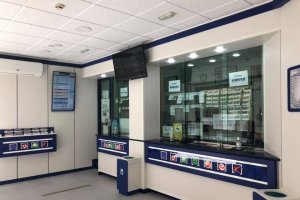 Interior de la Administración de Loterías número 2 de Tíjola, en una imagen de archivo.