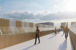 Diseño de la pasarela que unirá la calle Elio Antonio de Nebrija y Avenida Sierra Alhamilla