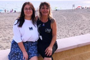 Las responsables de los talleres en Cabo de Gata.