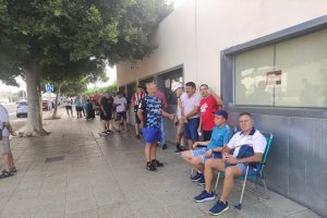 El ambiente cuando se abrió la campaña de renovación presencial en el Mediterráneo.