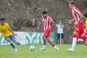Samú Costa entró en la segunda parte del amistoso contra Las Palmas.