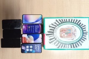 Archivo de la Policía de los móviles incautados.