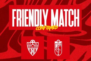 El cartel del amistoso que se jugará la semana que viene en el Estadio.