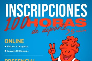 La mascota de las 100 Horas del Deporte llama a la participación.