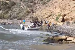 Imagen captura del vídeo facilitado por un bañista.