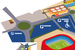 Zonas para aparcar durante la feria