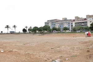 El terreno de la futura sede judicial.