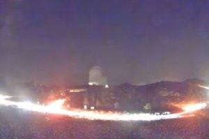 Así estaba el Calar Alto con las Perseidas de 2021.