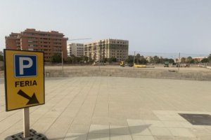 Zona de aparcamientos de la Feria el pasado año