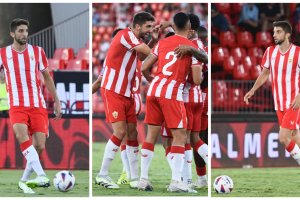 Este futbolista hace el trabajo de tres en el Almerá de Vicente Moreno.