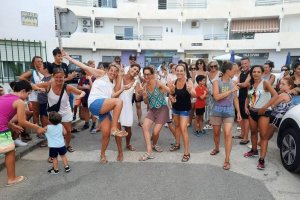 Imagen de la carrera popular del año pasado en las Fiestas de Las Negras.